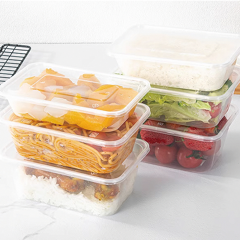 Molde retangular para tampa de recipiente de alimentos de 1000 ml